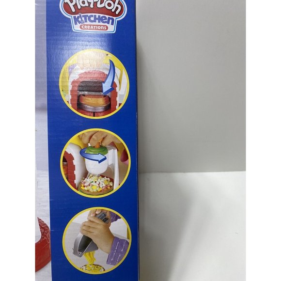 Play-Doh Stamp n Top Pizza Oven Toy with 5 Non-Toxic Play-Doh Colors,NEW - Picture 6 of 8